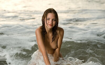 Model Amelie in Written In Sand